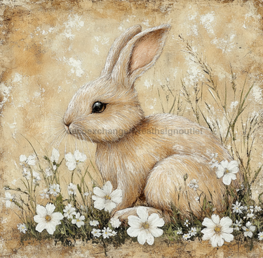 Easter Sign, Natural Easter Sign, DCO-12921, Sign For Wreath, 10x10